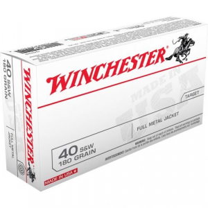 chester USA Pistol 40 S&W 180 Gr. FMJ 50 Rd. Ammo