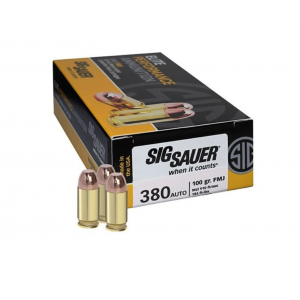  Sauer Elite Ball Full Metal Jacket 380 ACP 50 Round Box Ammo