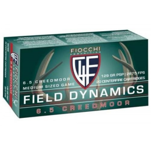 cchi Field Dynamics 6.5 Creedmoor 129 Gr Pointed Soft Point (PSP) 20 Bx/ 10 Cs Ammo