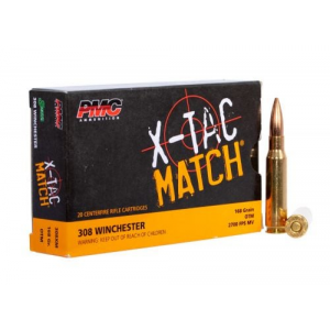  X-Tac Match 308 Win 168 Gr Open Tip Match (OTM) 20 Bx/ 40 Cs Ammo