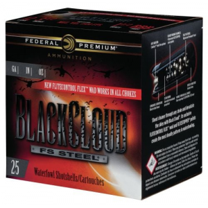 eral Black Cloud FS Steel 20 Gauge 3 1 Oz 1 Shot 25 Bx/ 10 Cs Ammo