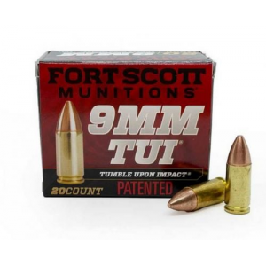 t Scott Munitions TUI Solid Copper 9mm 115 Gr 20 Round Box Ammo