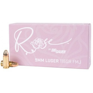  Sauer ROSE 9mm Luger 115gr Full Metal Jacket 50/ct Ammo