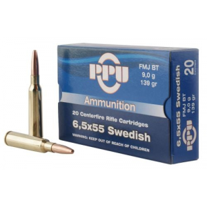  Metric Rifle 6.5x55 Swedish 139 Gr Full Metal Jacket (FMJ) 20 Bx/ 10 Cs Ammo