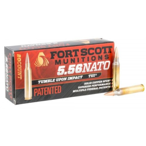 t Scott Munitions TUI Solid Copper 5.56 NATO 62 Gr 20 Round Box Ammo