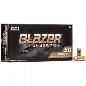  Blazer Brass Full Metal Jacket 380 ACP 95Gr 50 Round Box Ammo