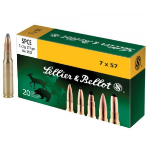 lier & Bellot Cut-Through Edge Soft Point 7x57 Mauser 173 Gr 20 Round Box Ammo