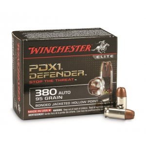 chester PDX1 Defender Bonded Jacket Hollow Point 380 ACP 95gr 20 Round Box Ammo