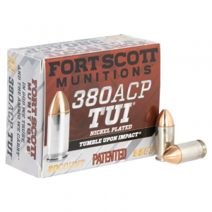 t Scott Munitions TUI Solid Copper 380 ACP 95 Gr 20 Round Box Ammo