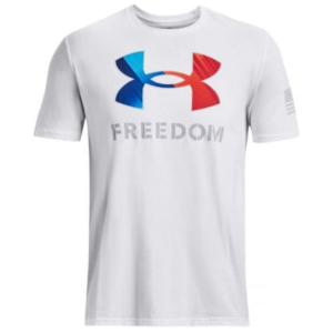 UA Training Overlay Short Sleeve, Men's, White and Red, 3XL - Under Armour