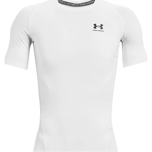 UA Men's HeatGear Armour Short Sleeve White/Black X-Large - Under Armour
