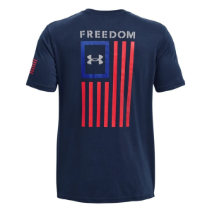 UA Men's Freedom Flag T-Shirt Academy/Royal Large - Under Armour