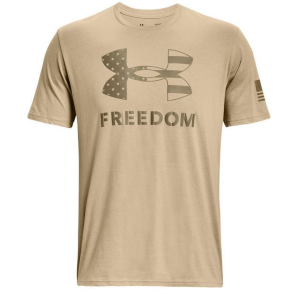 Under Armour Freedom Logo Desert Sand T-Shirt S - Under Armour