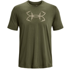 UA Fish Hook Logo T-Shirt, Men's, OD Green, S - Under Armour