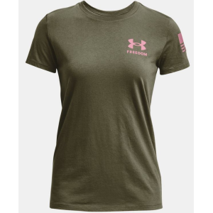 UA Freedom Banner T-Shirt, Women's, OD Green, S - Under Armour