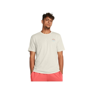Under Armour Men's UA Outdoor Cube Short Sleeve Shirt - White Quartz/Sky Blue - XL - Under Armour
