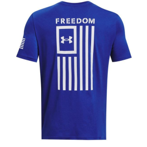 UA Freedom Flag T-Shirt, Men's, Royal, 3XL - Under Armour