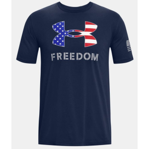 UA Freedom Logo T-Shirt, Men's, Academy, L - Under Armour