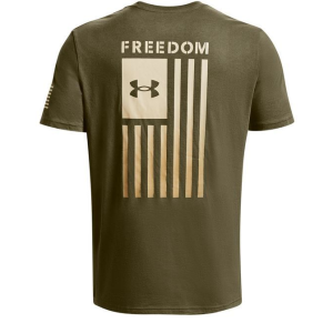 UA Freedom Flag Gradient T-Shirt, Men's, OD Green, S - Under Armour