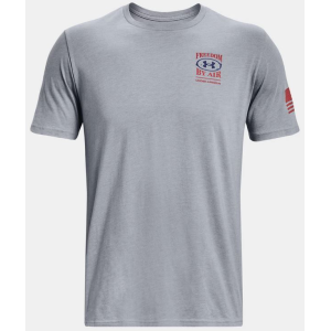 UA Freedom By Air T-Shirt, Steel Medium Heather, 2XL - Under Armour