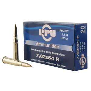  Metric Rifle 7.62x54mmR 182 Gr Full Metal Jacket (FMJ) 20 Bx/ 10 Cs Ammo