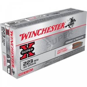 chester Super-X Rifle .223 Remington 55 Gr. Pointed Soft Point 20 Rd. Ammo