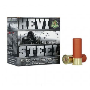 I-Shot Hevi-Steel 12 Gauge 2.75 1-1/8 Oz 4 Shot 25 Bx/ 10 Cs Ammo