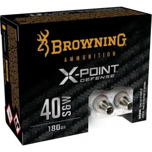 wning B191700402 X-Point 40 S&W 180 Gr 20 Per Box/ 10 Case Ammo