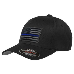 Thin Blue FlexFit Subdued Thin Blue Line Hat Large - Blue Line
