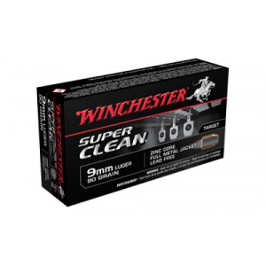 chester W9MMLF Super Clean 9mm 90 GR Full Metal Jacket 50 Bx/ 10 Ammo