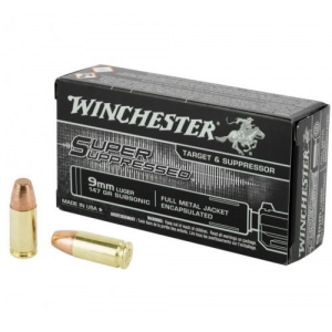 chester Super Suppressed Encapsulated Full Metal Jacket 9mm 50 Round Box Ammo