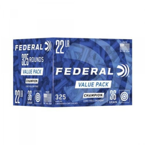 eral Champion 22LR 36GR Hollow Point 325rd Box Ammo