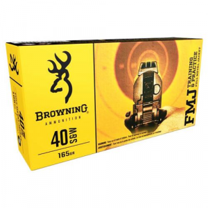 wning Training & Practice Full Metal Jacket 40 S&W 165gr 50 Round Box Ammo