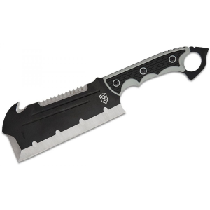 Sierra Zulu Bighorn Tactical Cleaver Fixed Blade 7.5" Two-Tone Cleaver Blade with Hook and Sawback - Szco Supplies, Inc.