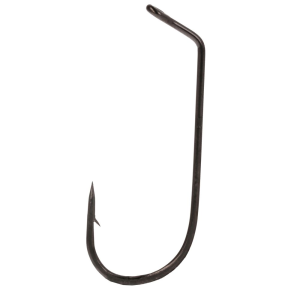 Eagle Claw Lazer Sharp Flippin' Jig Cross Eye 60 D Platinum Black 100pk Size 5/0 - Eagle Claw