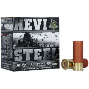 I-Shot Hevi-Steel 12 Gauge 2.75 1 1/8 Oz 2 Shot 25 Bx/ 10 Cs Ammo