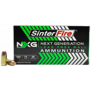 terFire Inc SF38075NXG Next Generation (NXG) 380 ACP 75 Gr Lead Free Ball 50 Bx/20 Cs Ammo