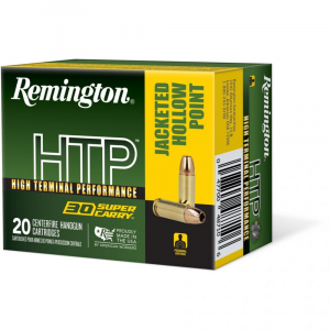 ington HTP Handgun 30 Super Carry 100 Gr. JHP HTP 20 Rd. Ammo