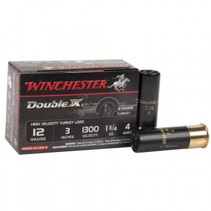 chester Double X High Velocity 12 Gauge 3 #4 Shot 10 Round Box Ammo