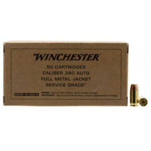 chester Service Grade 380 ACP 95gr FMJ 50ct Box Ammo