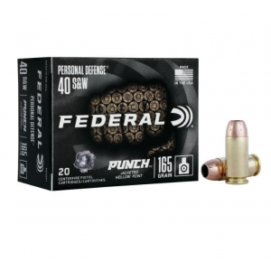 eral Premium Personal Defense Punch Jacketed Hollow Point 40 S&W 20 Round Box Ammo