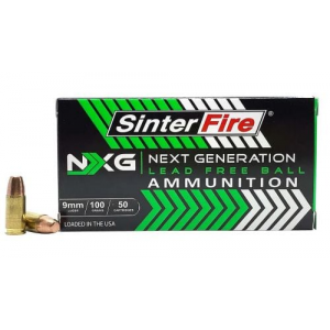 terfire NXG Lead Free Ball Pistol 9mm 100 Gr. Lead Free Ball 50 Rd. Ammo