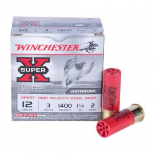 chester Super X Xpert High Velocity 12 Gauge 3 1 1/4oz #2 Shot 25 Bx/ 10 Cs Ammo