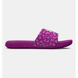 UA Women's Ansa Graphic Slides Mystic Magenta/White Size 8 - Under Armour