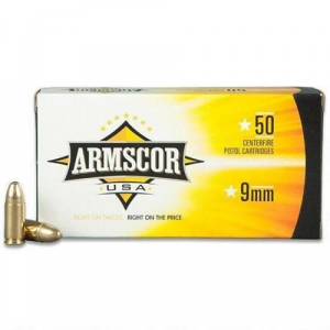 scor USA Full Metal Jacket 9mm 147 Gr 50 Round Box Ammo