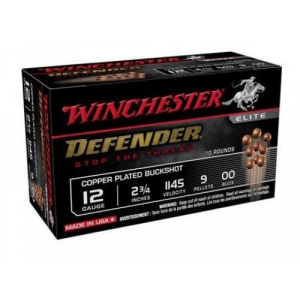 chester Copper Defender Elite Buckshot 12 Gauge 10 Round Box Ammo