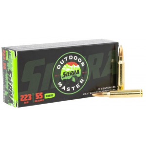 rra Outdoor Master .223 Remington 55 Gr Hollow Point Boat-Tail (HPBT) 20 Bx/10 Cs Ammo