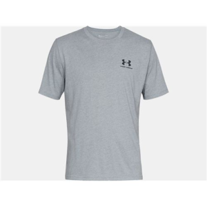 UA Sportstyle Left Chest T-Shirt Steel Light Heather 3X-Large - Under Armour