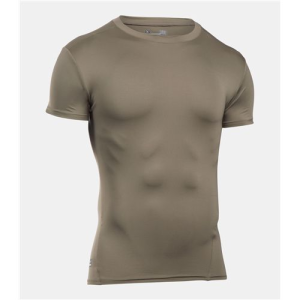 Tactical HeatGear Compression Short Sleeve T-Shirt Federal Tan Small - Under Armour