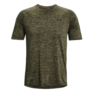 UA Men's Tech 2.0 Short Sleeve Marine OD Green/Black Large - Under Armour